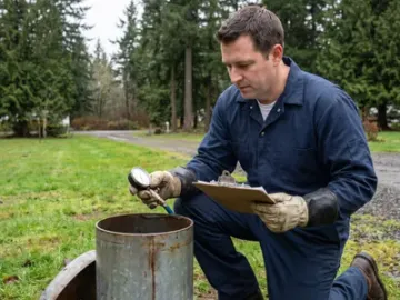 Constant pressure system installed at the well